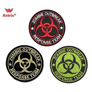 Antrix Airsoft Patch 1 Resident Evil Patches,Antrix 3 Pack Resident Evil Zombie Outbreak Response Team Tactical Morale Patches
