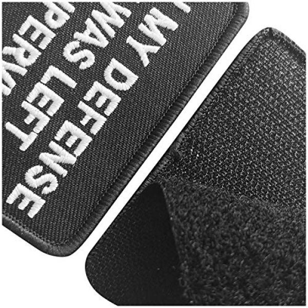 Ebateck Airsoft Morale Patch 6 2 Pack in My Defense I was Left Unsupervised Patch - Embroidered Morale Patches Tactical Funny for Hat, Backpack, Jackets (Applique Fastener Hook & Loop)
