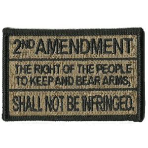 Gadsden and Culpeper Airsoft Patch 1 2nd Amedndment Tactical Patch - Coyote Tan