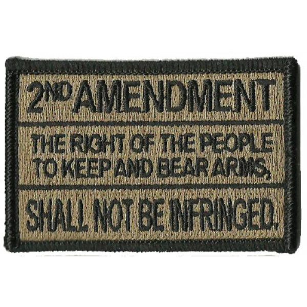 Gadsden and Culpeper Airsoft Patch 1 2nd Amedndment Tactical Patch - Coyote Tan
