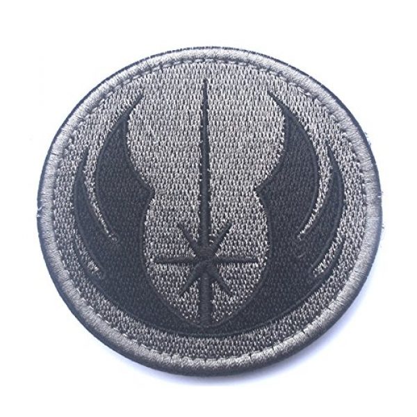 NewKing Airsoft Patch 1 KingNew Badges Patches,Star Wars Jedi Embroidered Fastener Patch Airsoft Paintball (Grey)