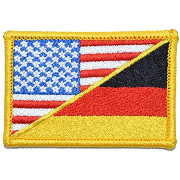Tactical Gear Junkie Airsoft Patch 1 Germany/USA Flag - 2x3 Morale Patch - Full Color