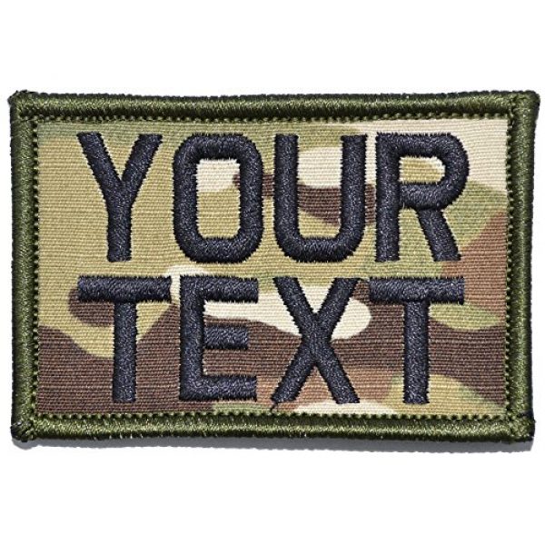 Tactical Gear Junkie Airsoft Patch 1 Customizable Text Patch - 2x3 Morale Patch - Multicam