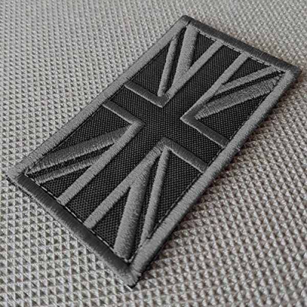 Embroidery Union Flag Identifier Patch - 80x50mm, Hook Back Or Sew On - Made In UK