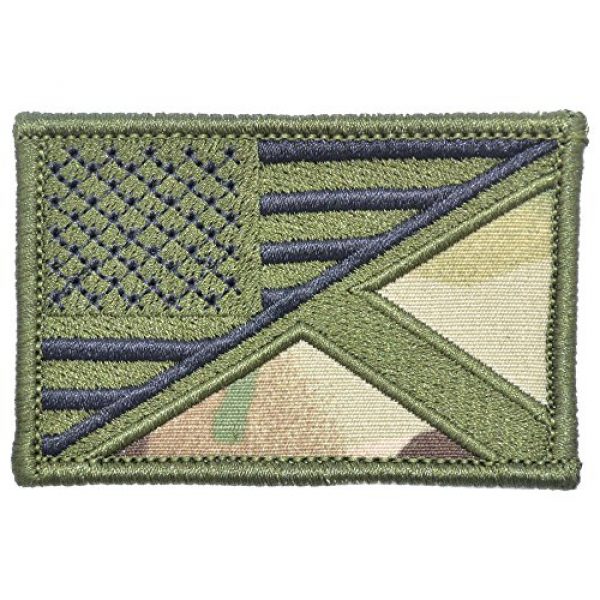 Tactical Gear Junkie Airsoft Patch 1 Scotland/USA Flag - 2x3 Morale Patch - Multiple Colors (Multicam)