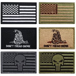 CREATRILL Airsoft Patch 1 Bundle 6 Pieces Tactical Military Morale Patch Set (A)