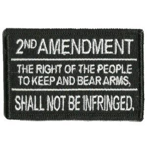 Gadsden and Culpeper Airsoft Patch 1 2nd Amendment Tactical Patch - Black