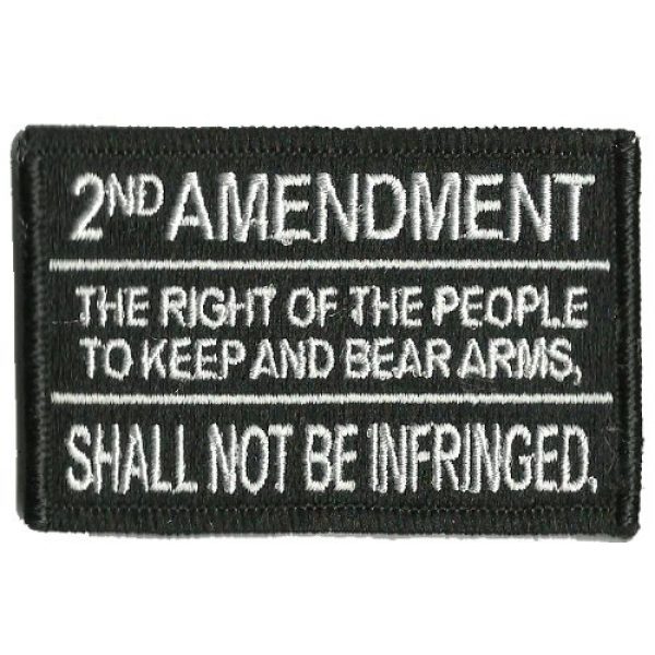 Gadsden and Culpeper Airsoft Patch 1 2nd Amendment Tactical Patch - Black