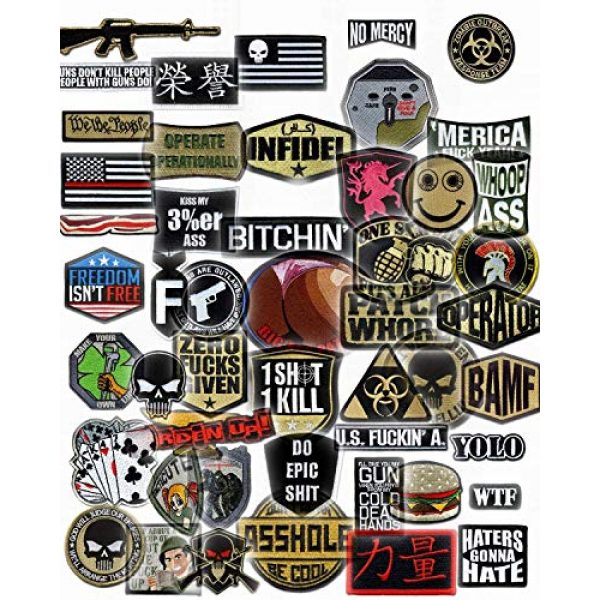 BASTION Airsoft Morale Patch 7 BASTION Morale Patches (Cup of Coffee) | 3D Embroidered Patches with Hook & Loop Fastener Backing | Well-Made Clean Stitching | Military Patches Ideal for Tactical Bag, Hats & Vest
