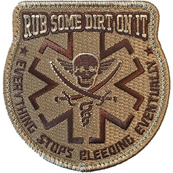 F-Bomb Morale Gear Airsoft Patch 1 Rub Some Dirt On It Medic, EMS, EMT, Paramedic - Embroidered Morale Patch
