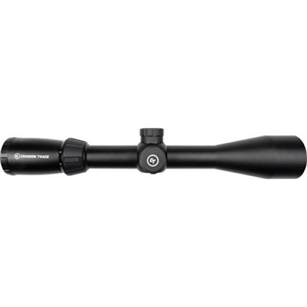 Crimson Trace Rifle Scope 3 Crimson Trace 3-9x40mm 1 Series Mid-Range Sport Riflescope with SFP, Duplex Reticle and Scope Rings for Hunting, Shooting and Outdoor