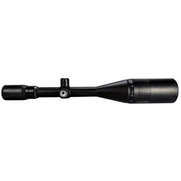 BARSKA Rifle Scope 5 BARSKA AC13524 Varmint 10-40x60 Rifle Scope Trace MOA V2 Reticle Adjustable Objective, Black, One Size