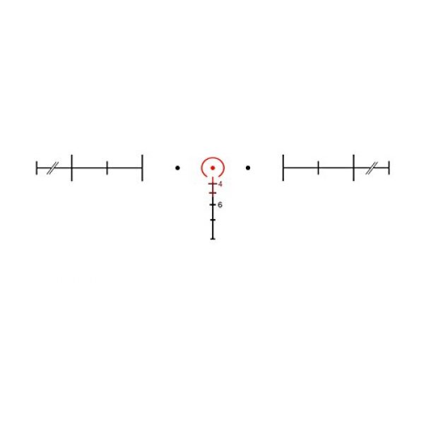 Trijicon Rifle Scope 5 Trijicon ACOG 4 X 32 Scope Dual Illuminated Horseshoe Dot .223 Ballistic Reticle, Red