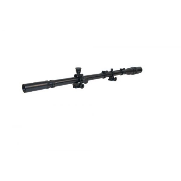 Hi-Lux Optics Rifle Scope 1 Hi-Lux Optics Malcolm Series 8X USMC Sniper Riflescope with Mounts and Spring, Matte Black