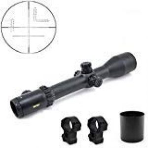 TOTEN Rifle Scope 1 TOTEN TT2-24X50DL Rifle Scope with Picatinny Mounting Rings and Sunshade Hunting Scope