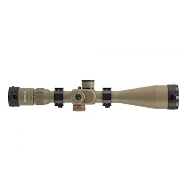 Monstrum Tactical Rifle Scope 3 Monstrum G2 6-24x50 First Focal Plane FFP Rifle Scope with Illuminated Rangefinder Reticle and Parallax Adjustment | Flat Dark Earth
