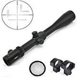 TOTEN Rifle Scope 1 TOTEN Rifle Scope 10-40X56 Gun Scope with 11mm Dovetail Mounting Rings and Honeycomb Sunshade for Viewing