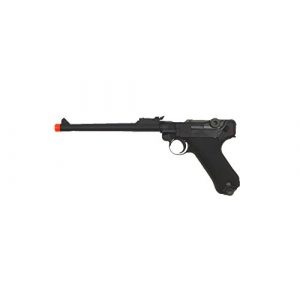 WE Airsoft Pistol 1 WE p-08 long version gas blowback full metal - black(Airsoft Gun)