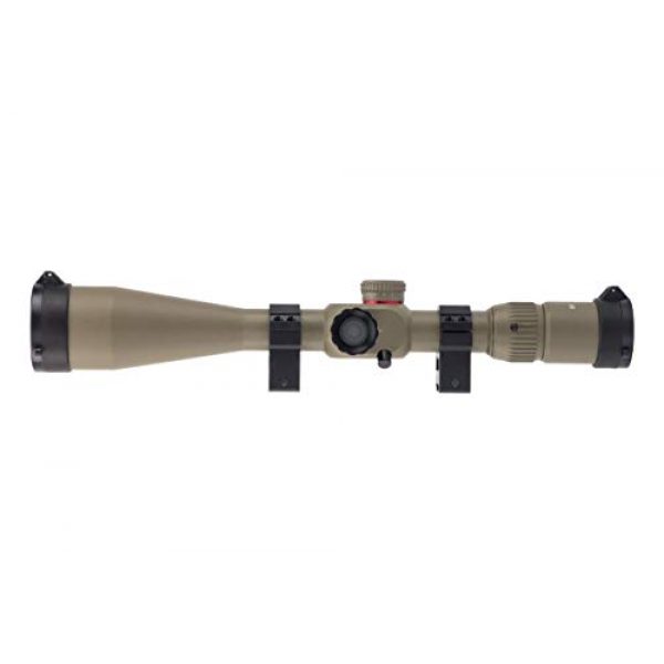 Monstrum Tactical Rifle Scope 4 Monstrum G2 6-24x50 First Focal Plane FFP Rifle Scope with Illuminated Rangefinder Reticle and Parallax Adjustment | Flat Dark Earth
