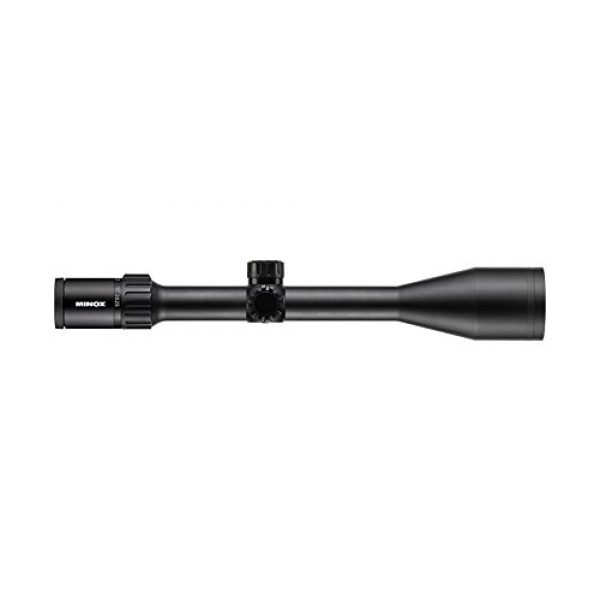 MINOX Rifle Scope 1 MINOX ZX5i 5-25x50 mm Illuminated Riflescope w/BDC Glass Fiber Point Reticle - 5X Magnification 30mm Tube - Twilight Short and Long-Range Shooting - 4" of Relief
