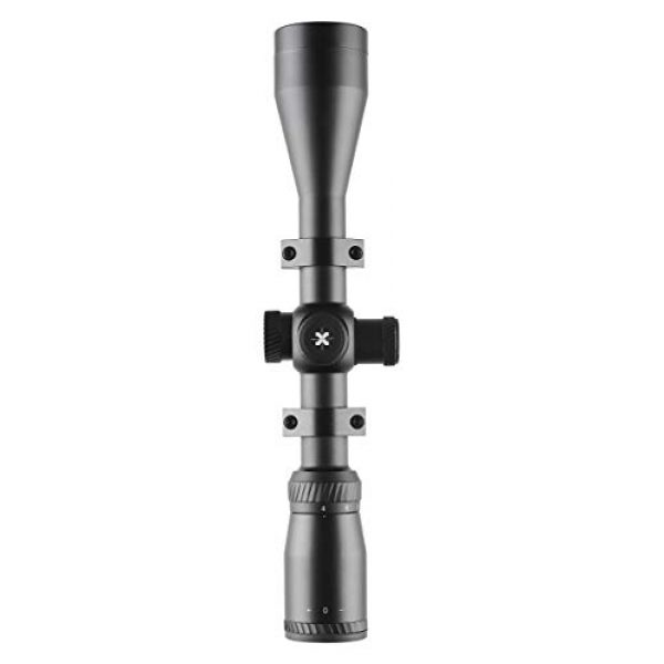 AXEON Rifle Scope 4 AXEON Optics 4-16x44mm EDR Etched Dot Reticle Adjustable Parallax Rifle Scope for Hunting - Includes 11mm Gun Scope Mounting Rings, Black