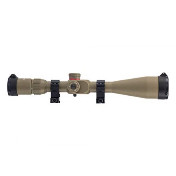 Monstrum Tactical Rifle Scope 2 Monstrum G2 6-24x50 First Focal Plane FFP Rifle Scope with Illuminated Rangefinder Reticle and Parallax Adjustment | Flat Dark Earth