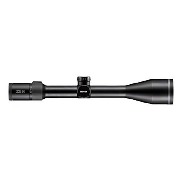 MINOX Rifle Scope 1 MINOX ZE5.2i 5-25x56 SF Illuminated German 4 Compact Tactical 30 mm Riflescope with 5X Magnification and 2nd FP German #4 BDC Reticle for Hunting in Day & Deep Twilight