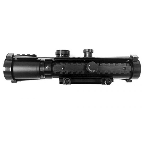 Ade Advanced Optics Rifle Scope 2 Ade Advanced Optics BE1-3X30IR Premium Illuminated Red Cross Electro Sight Riflescope, 1-3x 30mm