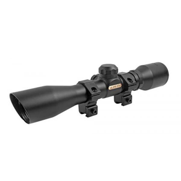 TRUGLO Rifle Scope 1 TRUGLO 4x32mm Compact Rimfire and Air RIfle Scope Series, Duplex Reticle, Black