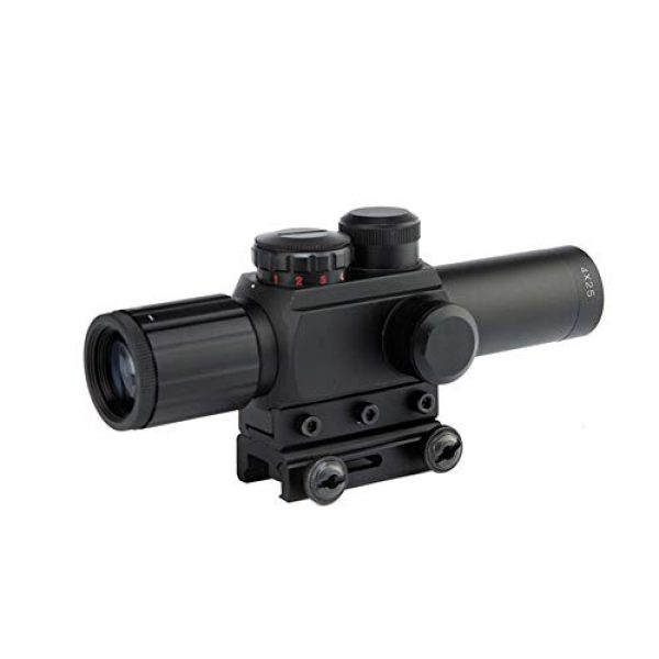 DJym Rifle Scope 2 DJym 4X25 Sight, Universal Sight Hunting Rifle Scope, Waterproof, Anti-Fog and Shockproof