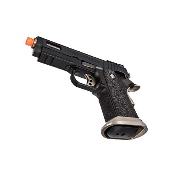Lancer Tactical Airsoft Pistol 5 Lancer Tactical WE-Tech Hi-Capa 3.8 Velociraptor Full Auto Gas Blowback Airsoft Pistol Black