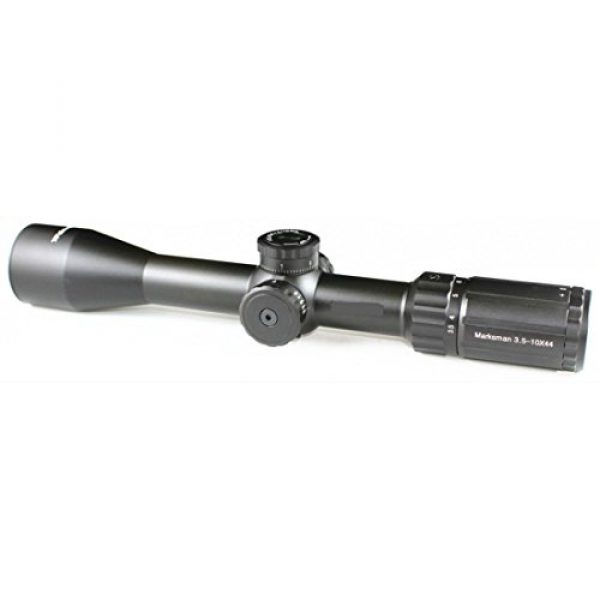 Vector Optics Rifle Scope 2 Vector Optics Marksman 3.5-10x44mm 1/10 MIL Hunting Riflescope with MP Reticle, Free 30mm Tactical Mount Rings, Lens Covers and Honeycomb Sunshade (Matte Black)