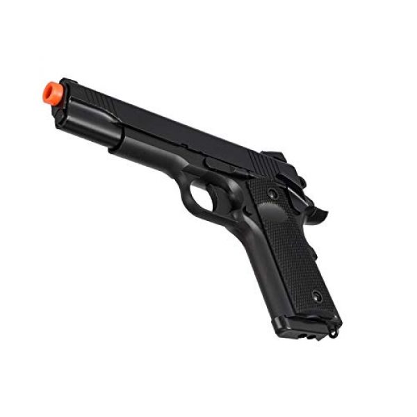 Lancer Tactical Airsoft Pistol 5 Lancer Tactical Double Bell Gas Blowback CQB 1911 Airsoft Pistol Black