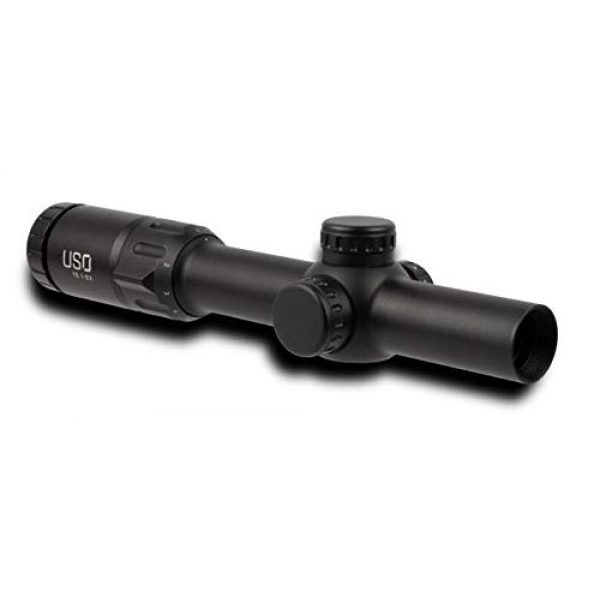 U.S. Optics Rifle Scope 1 US Optics TS 1-6x24mm; 30 mm Tube; Digital Red Riflescope TS-6X-MS2-USO