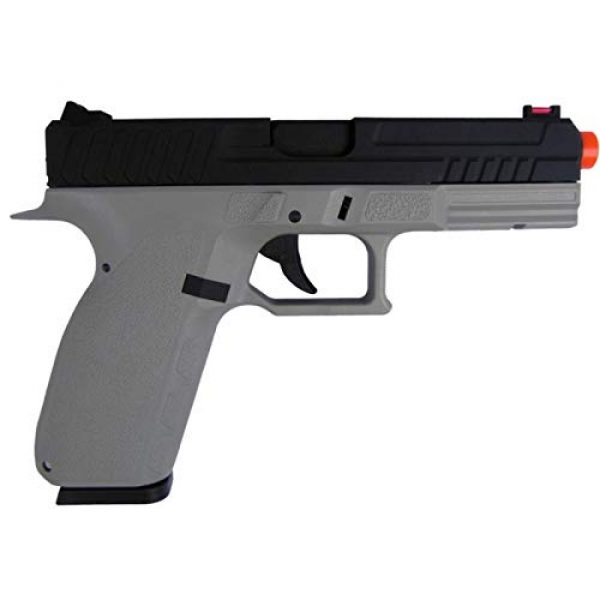 Lancer Tactical Airsoft Pistol 2 Lancer Tactical KJW KP-13 Meta Gas Blowback Airsoft Pistol Urban Grey