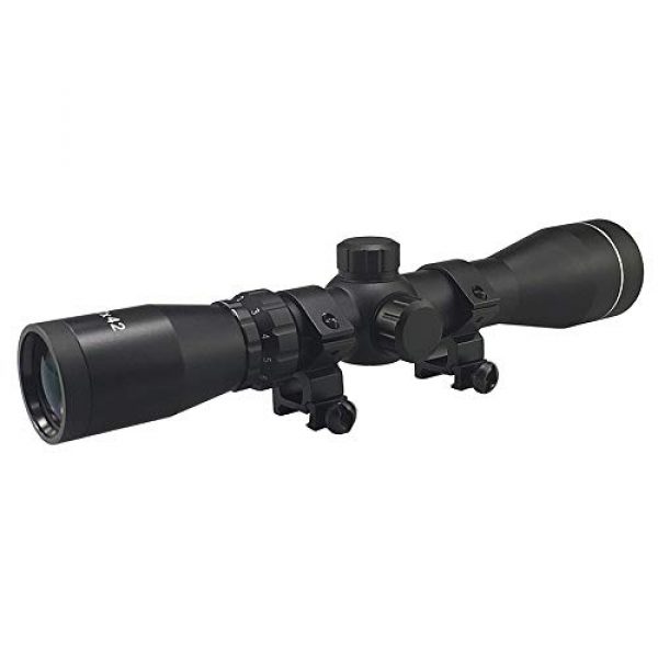 CZSM Rifle Scope 3 Long Eye Relief Scope 2-7x42 Rangefinder Reticle 30mm Tube Diameter Fits Mosin Nagant 1891/30 M39 with Mount Rings