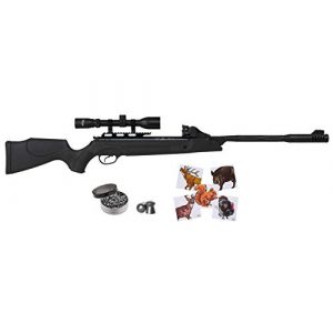Wearable4U Air Rifle 1 Hatsan SpeedFire Air Rifle, Black with Included Wearable4U 100x Paper Targets and Lead Pellets Bundle
