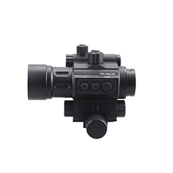 DJym Rifle Scope 7 DJym Advanced Button Red Dot Sight, 1X Waterproof and Anti-Fog Rifle Scope