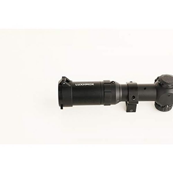 LUXHMOX Rifle Scope 5 LUXHMOX Rifle Scope 1-4x24 IR Crosshair Optics Rifle Scopes for Hunting Gun Scope