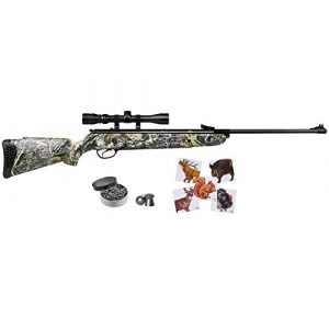 Wearable4U Air Rifle 1 Hatsan Mod 85 Spring Camo Combo Air Rifle with Wearable4U 100x Paper Targets and Lead Pellets Bundle