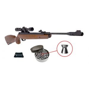 RUGER Air Rifle 1 Ruger Yukon Magnum Combo .177 Caliber Air Rifle with Included 3-9X32 Scope and Pack of 500 Pellets Bundle (Pellets Caliber/Weight .177/7.48 Grains) and Wearable4U Cloth