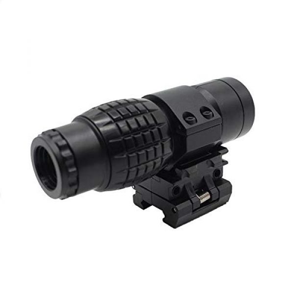 KTAIS Rifle Scope 3 KTAIS 3xMagnifier Riflescope Tactical Magnifying Hunting Scope for Riflescopes Plastic Toy Mount Fits Holographic Reflex Sight (Color : B)