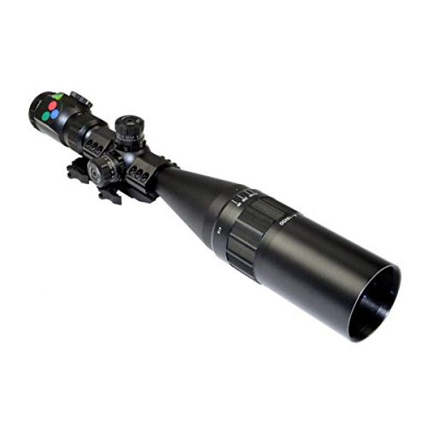 Presma Rifle Scope 7 PRESMA 4-16X50AOL EX Series Rifle Scope Second Focal Plane, Bundle with Caps & Mount