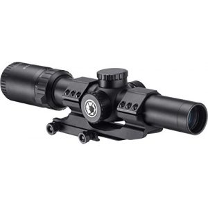 BARSKA Rifle Scope 2 BARSKA AC13326 ST Rifle Scope 1-8x24 Red/Green Illuminated HRS .223 BDC V2 Reticle with Cantilever Mount, Black, One Size