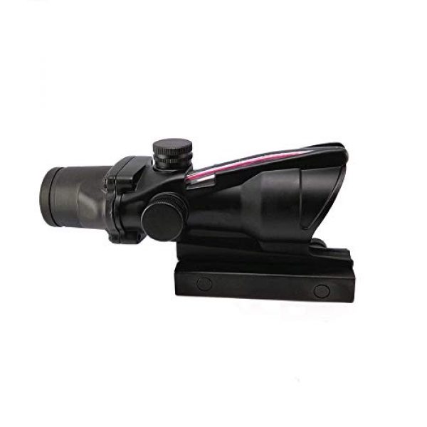 FIRECLUB Rifle Scope 5 FIRECLUB 4x32 Scope Hunting RifleScopes Red or Green Chevron Glass Etched Reticle Real Fiber Optics Tactical Optical Sights Scope
