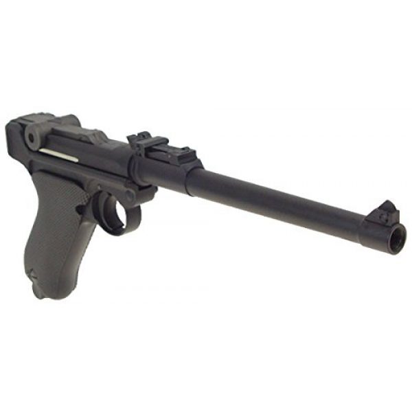 WE Airsoft Pistol 5 WE p-08 long version gas blowback full metal - black(Airsoft Gun)