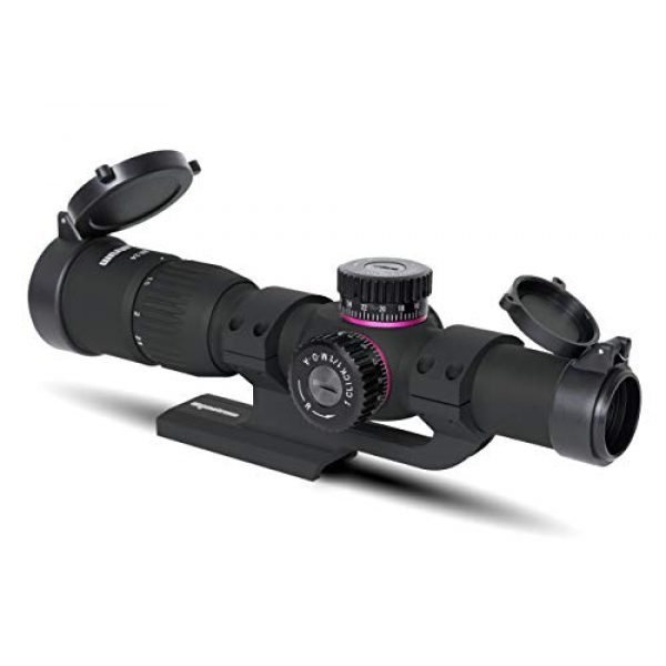 Monstrum Rifle Scope 3 Monstrum G2 1-6x24 First Focal Plane FFP Rifle Scope | ZR300 H-Series Offset Scope Mount | Bundle