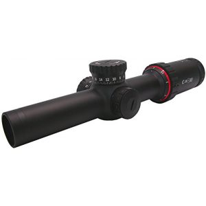 C-MORE Systems Rifle Scope 1 C-MORE Systems C3 1-6x 24 Competition Rifle Scope TJ1I Reticle, Black