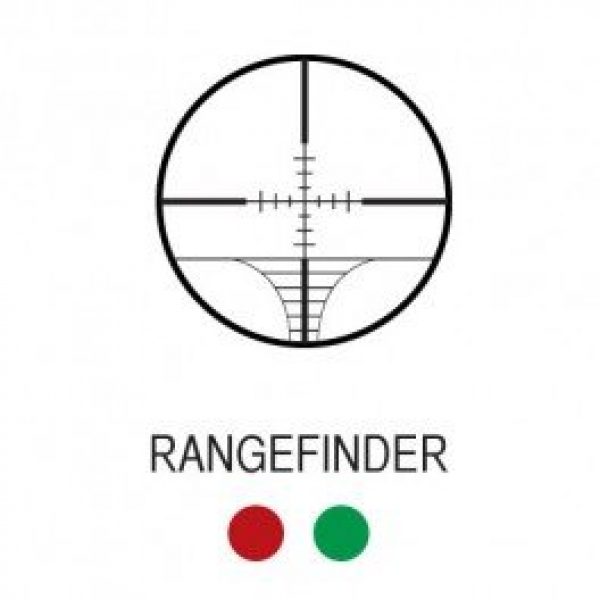 Aim Sports Rifle Scope 2 Aim Sports XPF Series 6-24x50 Dual- ILL Rangefinder Rifle Scope w/ Side Parallax & Left Turrets