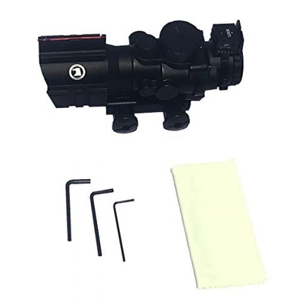 Osprey Global Rifle Scope 6 Osprey Global 4x32MD Standard Mil-Dot Scope, 4X 32mm, Matte Black